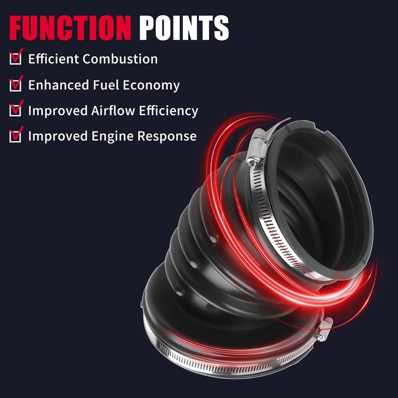 KOROP 6.7 Cummins Air Intake Hose Resonator Upper Tube Replaces 53032944AL Compatible with Dodge Ram 2007–2018 2500 3500 4500 5500 for 6.7L Cummins Diesel Engine Air Intake Hose Duct Tube - Image 4